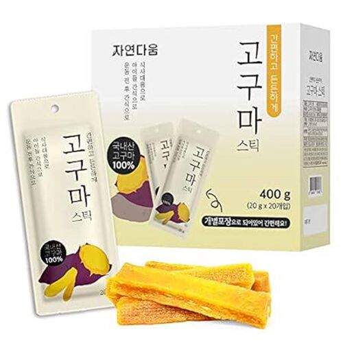 Korean Snacks, Sweet Potato LowCarb bar 20 Packs Individu