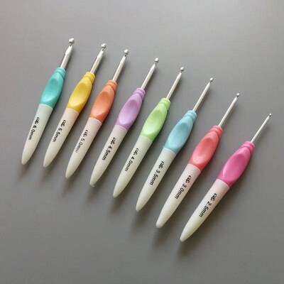 Crochet Hook Mix Size Crochets Soft Handle DIY Knitting Need