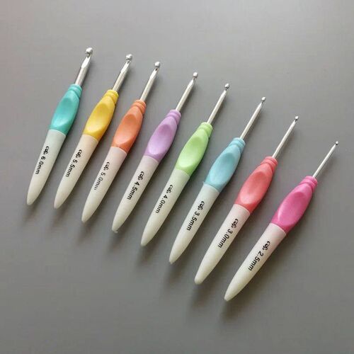 Crochet Hook Mix Size Crochets Soft Handle DIY Knitting Need