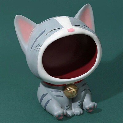 Cat Resin Craft Key Storage Ornaments Ceative Desk