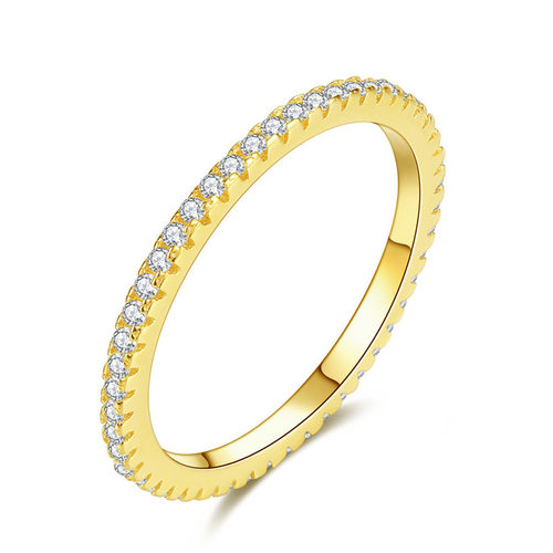 Simple and fashionable personality inlaid zircon row of diam