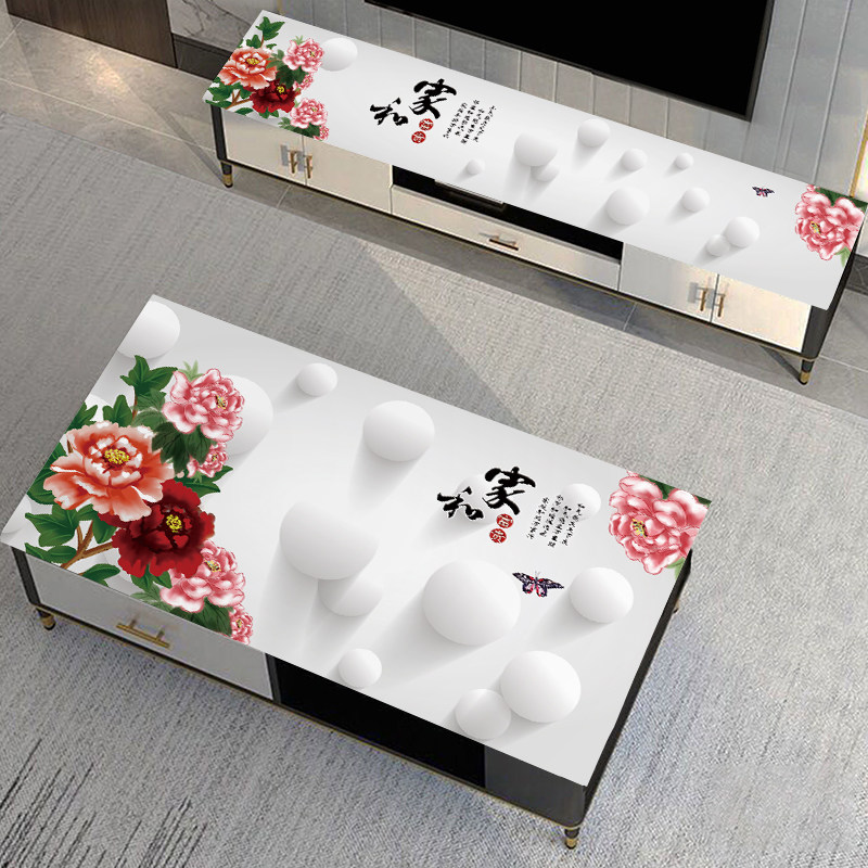 免洗PVC软玻璃盖垫餐桌茶几塑胶垫盖布民族风图案电视床头柜胶垫,居家布艺,桌布,淘宝优惠券,粉丝福利购,淘宝优惠卷