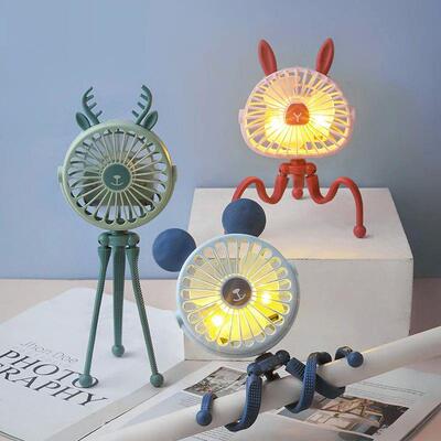500mAh Stroller Fan Personal Portable Desk Handheld Baby Bed