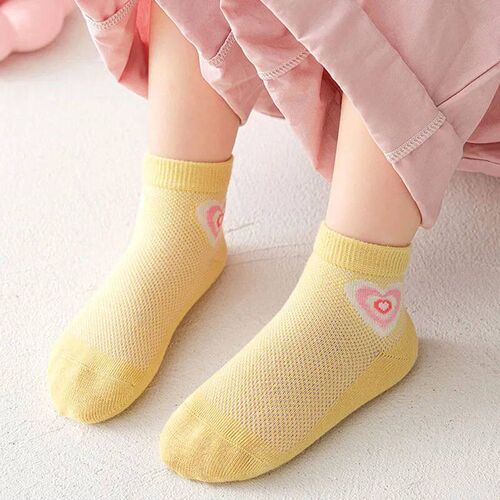 5 Pairs/Lot 2023 Summer Children Cotton Socks Cartoon Fashio
