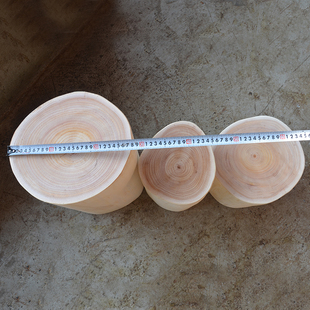 新品木桩 实木矮 圆形小茶几 原木木墩 天然木墩花架