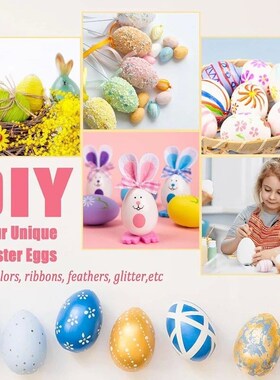10-50pcs Easter Foam Egg White Styrofoam Fake Eggs Kids Pain