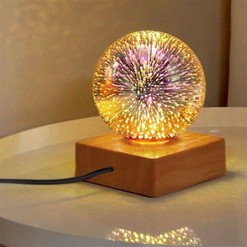 LED Decorative Lamps USB Plug-in 3D Crystal Ball Romantic