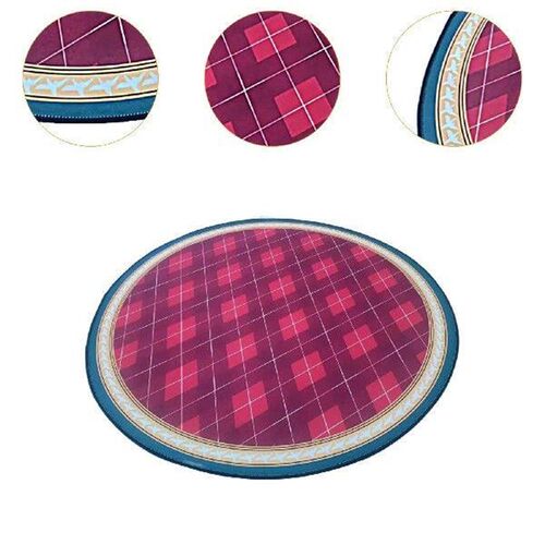 Round Circular Non-Slip Area Rug Decorative Modern Bedside