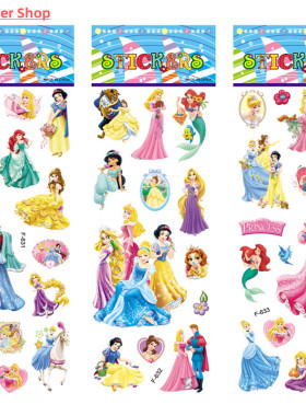 6 Sheets/set cartoon Snow White Princess stickers scrapbooki