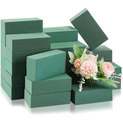 2/4/6pcs Rectangle Floral Foam Bs Green Foam Floral