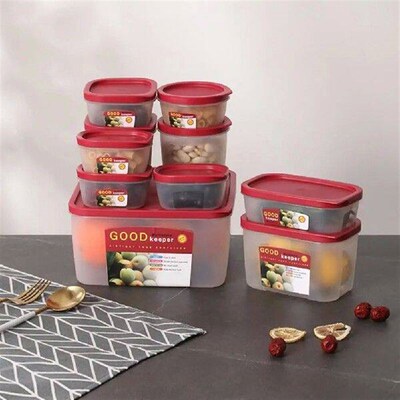 10 Pcs/Set Crisper Boxes Reusable Pizza Leftover Storage