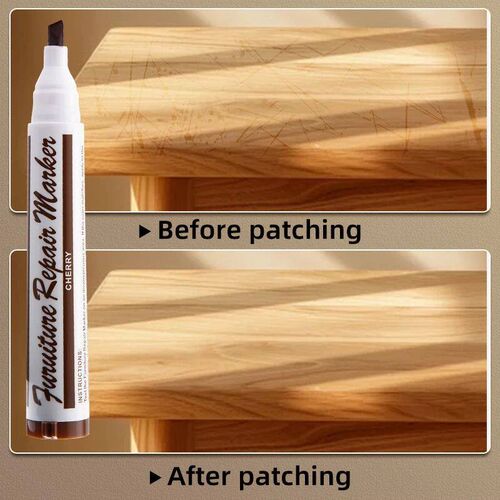 13pcs Furniture Markers Crayon Sharpener Set, Wood Scratch R