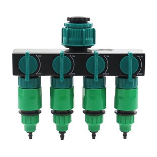 Garden Irrigation 4-way Tap Hose Splitter Garden Drip 4/7 or