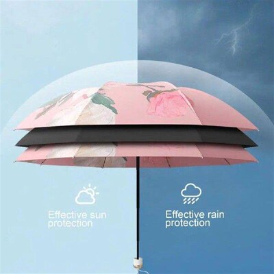 Uv Umbrella Floral Print Sun Umbrella Floral Print Uv