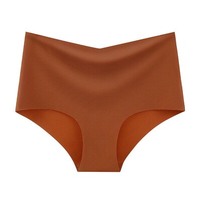 High Waist Plus Size Panties for Women Sexy Ice Silk Invisib