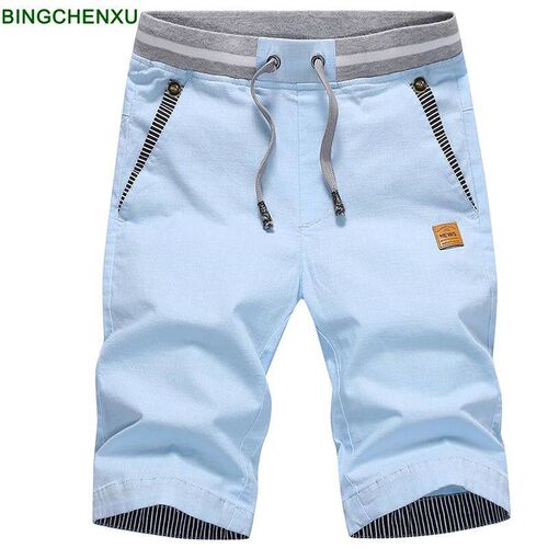 linen mens shorts Newest Summer Casual Shorts Men Cotton