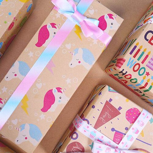 happy birthday包装纸 wrapping paper christmas gift packaging