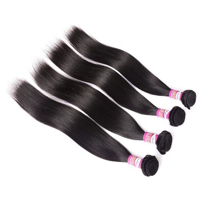 Wig Real Hair Extensions Peruvian Straighthumanhairbundles50