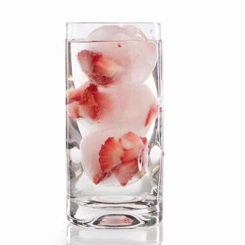 4 Cavity Ice Maker Flexible Silicone Whiskey Cocktail DIY Ro