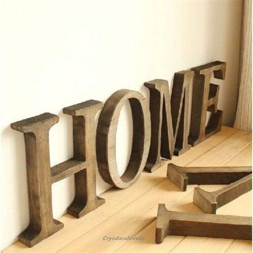 10/20/30cm Tall Vintage Wood English Letter Retro Creative