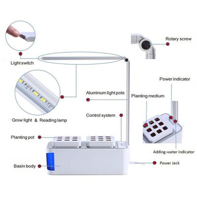 Multifunctional Indoor Herb Gardening Planter Kit Hydroponic