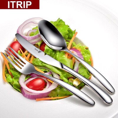StainlessSteel Knife and Fork Set Small Spoon Portable