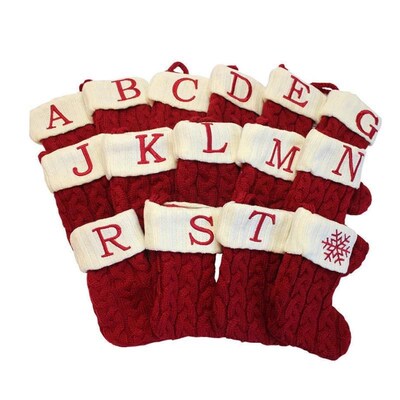 Knitted Christmas  stockings Christmas tree decoration Socks