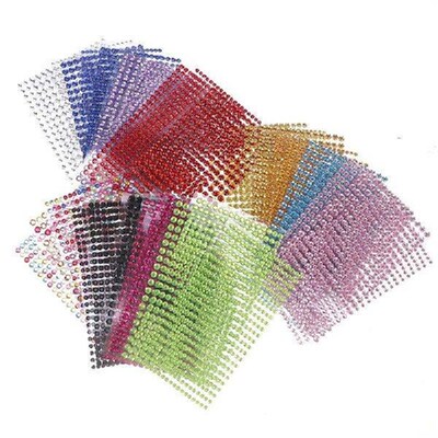 4/5/6mm Acrylic Tattoo Diy Decal Art Crystal Diamond Bling