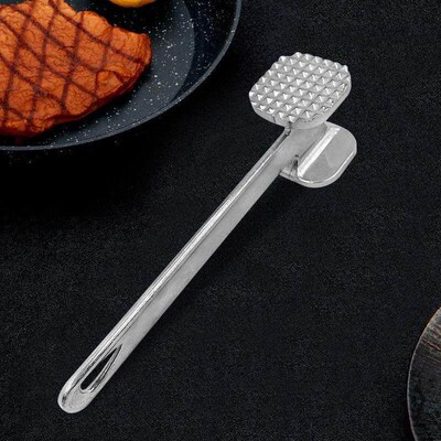 Kitchen Meat Tenderizer Mallet, Double-Sided Steak Hammer fo
