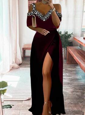 Women Evening Dress Swing Women Maxi Dress Soft Setwear