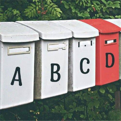 26 Alphabet Planner Stickers Waterproof Black White Letter