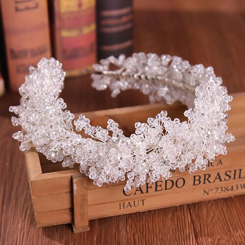 Glaze Leaf Headbands for Women Wedding Crystal Haidband Brid