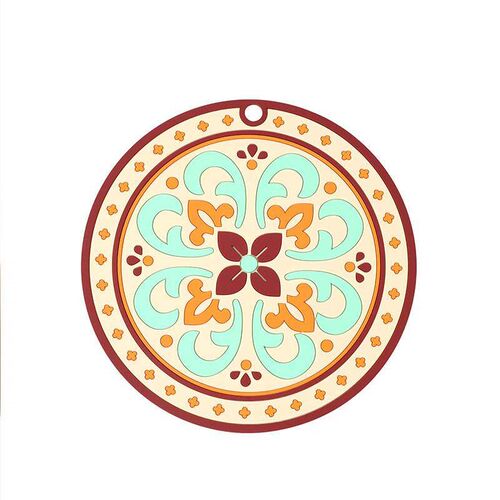 Retro Heat-Insulating Table Mats, Dining Table Pads, Heat-Re