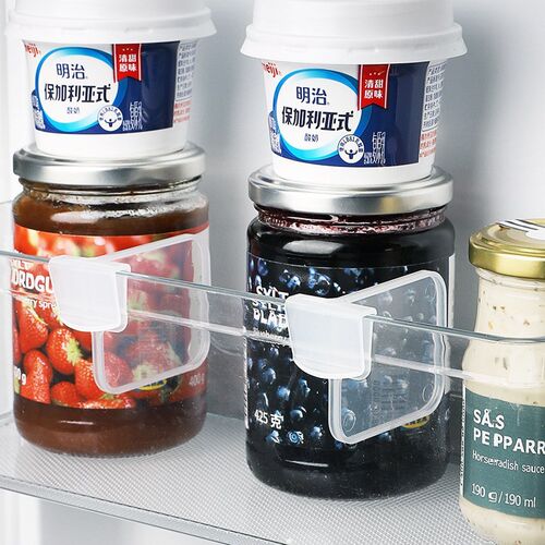 4Pcs/Set Refrigerator Partition Divider Storage Rack Multifu