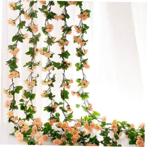 2m Artificial Flowers Rose Ivy Vine Wedding Decoration Real