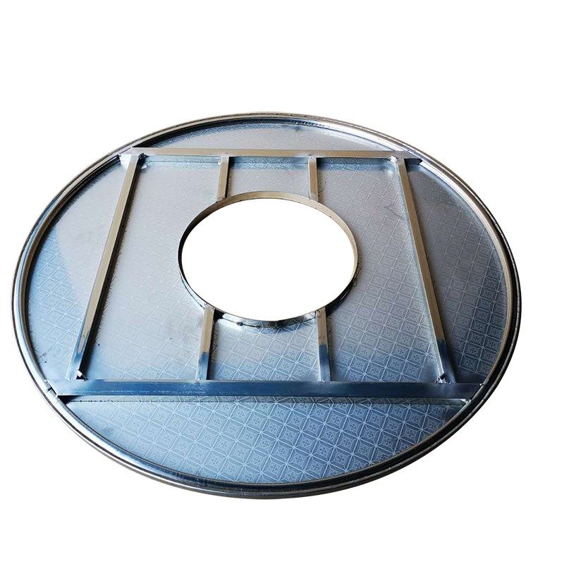 开孔全不锈钢火锅圆桌烤火桌面现代新型一体成型餐桌工作台面,住宅家具,不锈钢/PVC餐桌,淘宝优惠券,粉丝福利购,淘宝优惠卷