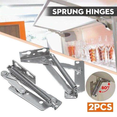 1 Set 80 Degree Sprung Hinges for Upper Door Lift Code