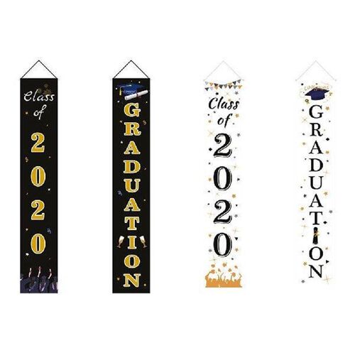 Graduation Decoration Couplets Banner Front Door Curtain