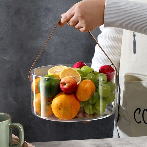 Transparent Desktop Storage Bucket Multipurpose Storage Box