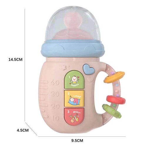 Baby Musical Feeding Bottle Pacifier born Soft Teether Rattl