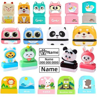 Childrens Name Seal Custom Students Name Stamp Kindergarte