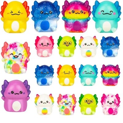 12Pack Axolotl Slow Squishy Toys Soft Stress Relief Fidgets