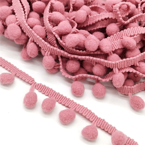 2 yards Pom Pom Lace Trim Ball Ribbon MINI Pearl Pompom Frin