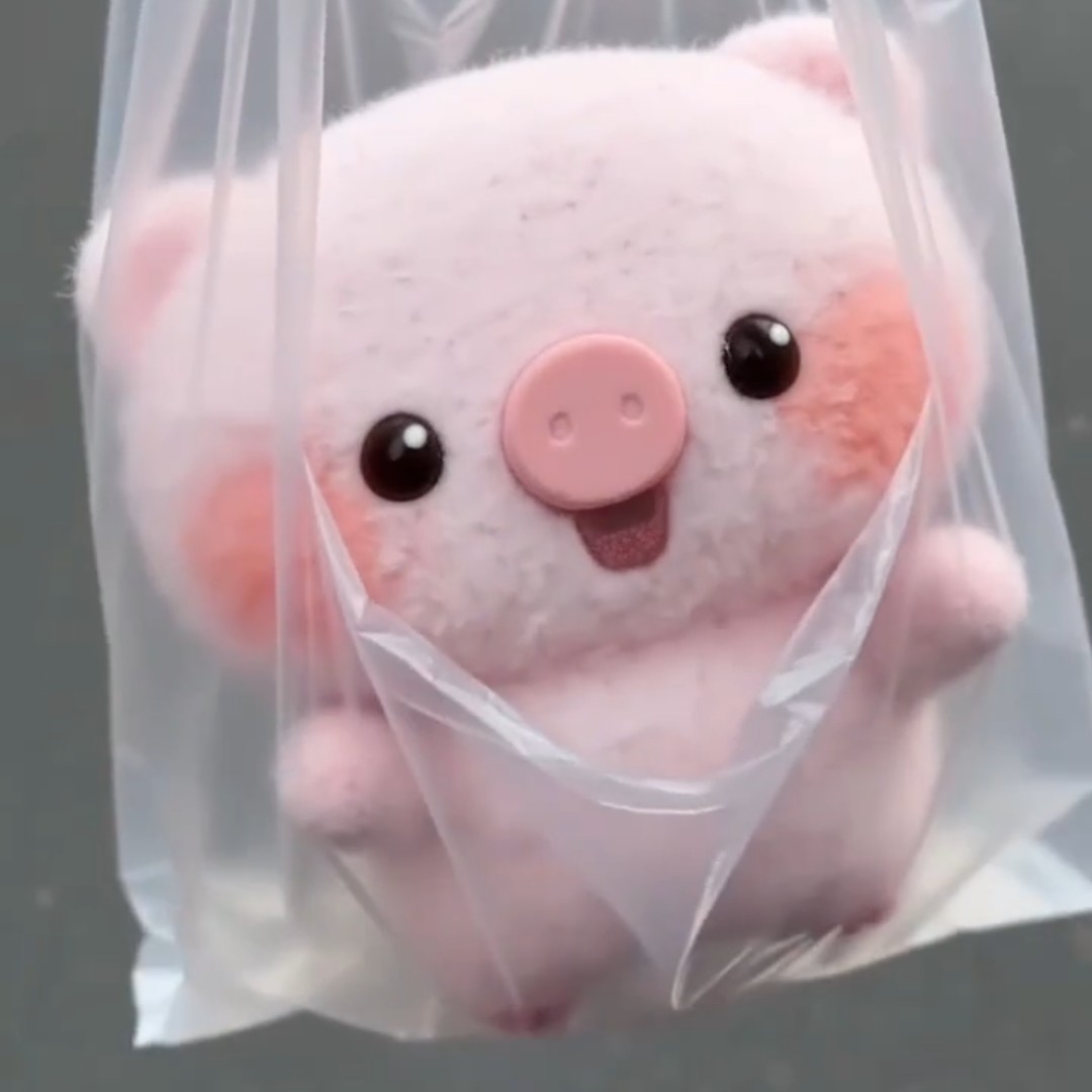 可爱小猪毛绒桌伴摆件生日礼物