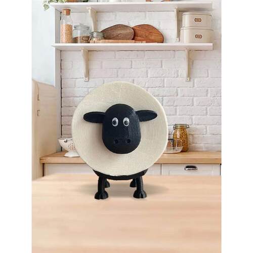 Animal Roll Paper Rack Resin Cute Sheep Tissue Storage Rack