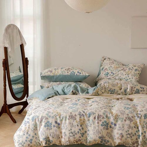 Class A baby skin-friendly cotton double-layer yarn four-pie