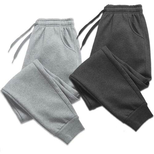 2023 Men Women Long Pants Autumn and Winter Mens Casual Flee