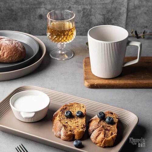 milk tea glass ceramic coffee mug cup cute cartoon spoon杯子