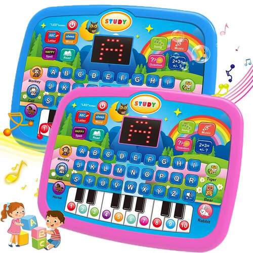 Kids Education Tablet Toy, Age 3+ Literacy Math Music Lear