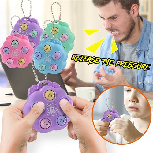 NEW kawaii fidget toys whack a mole keychain Simple Dimple f